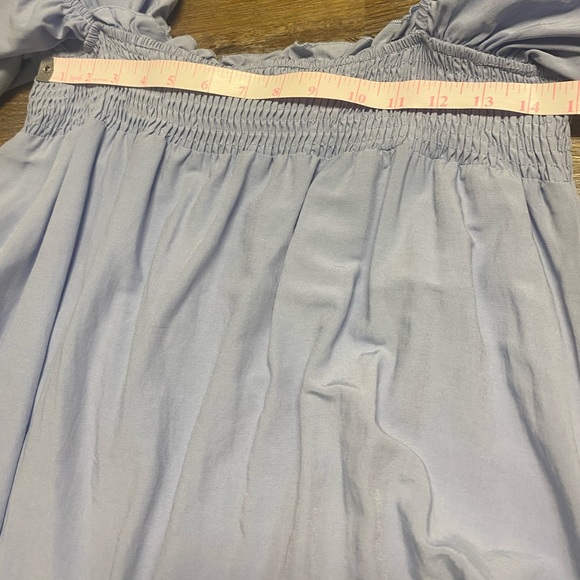 Kirundo Women’s Light Blue Maxi Dress with Smocked Bodice - Picture 8 of 8